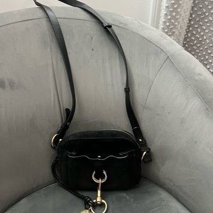 See by Chloe black suede crossbody bag